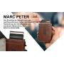 Custom metal wallet pop up case slim wallet for men