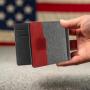 Design leather money clips wallet holder smart men bifold wallet mens leather money clip wallet