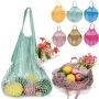 Factory Wholesale Custom Multiple Colour Reusable Cotton Tote Grocery Shopping Mesh Bag