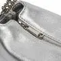 Customized Logo Silver Womens Shoulder Bags Wholesale Fashion High Quality Vegan Leather Bags With Zipper Womens Tote Bags