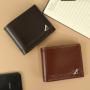 Factory wholesale horizontal wallet men's PU business fashion card bag large capacity holder multi wallets man retro money clip