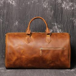 XL321 American Style Genuine Leather Durable Duffle Bag Casual Large Capacity Travel Bag Anti Water Handbag Customized Logo