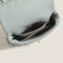 2024 Custom Wrinkle Leather Crossbody Bag Purse For Women With Metal Diamond Chain