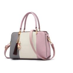2024 Contrast Colors PU Leather Purse Handbags For Women Designer Charm Famous Brands