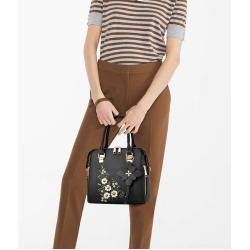 New Fashionable Embroidered Handbag Custom Woman Simple PU Leather Crossbody Bag Pure Color One-shoulder Bag With Zipper