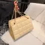 Luxury Handbags for Women Famous Brands Retro Embossed Lattice Chain Tote Bag Women's One Shoulder Crossbody Bag