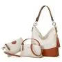 New trendy and fashionable women's single shoulder crossbody 3-piece set