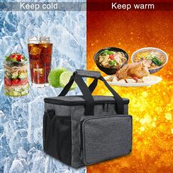 Custom Logo Portable Picnic Soft Waterproof Aluminum Foil Thermal Insulated Food Delivery Bag Lunch Box Cooler Bags For Adults
