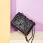 Handmade Black Chain Bag Genuine Leather For Ladies Hand Bags