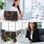 Lovevook 2022 2pcs office lady business tote bags 15.6 large capacity shoulder bags custom logo laptop briefcase Women handbags