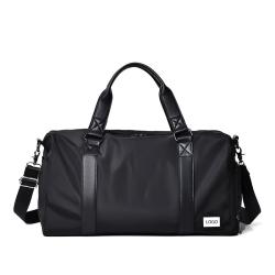 Custom Large Capacity Duffle Bag Nylon Lightweight Luggage Bag With Shoe Compartment Portable Travel Storage Bag