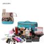 Traveling Makeup Bag Case Cosmetic Jewelry Case Mirror Portable Travel Nylon Travel Makeup Cosmetic Bag Customized Logo Fashion
