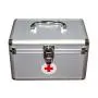 2-layer portable first aid kit storage box aluminum alloy multifunctional family emergency medicine box with handle medicine box