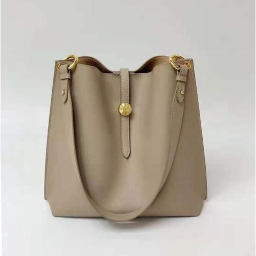 Genuine Leather Ladies Handbags Bucket bag Casual 2021 Tote Bag Women Commute Single Shoulder Bag