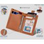 KBW027 Customized Wallet Men's Leather RFID Wallet Carbon Fiber Leather Change Pocket Double Fold Leisure Small Clip