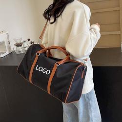 Personalized Logo Weekender Trip Travel Duffel Bag Large Capacity Crossbody Overnight Bag for Women