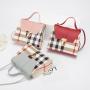 2023 New Fashion Simple Trend Single Shoulder Bag Wholesale Diagonal Cross Bag Pu Leather Contrasting Color Handbag