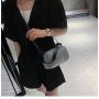 2024 New Korean Style Simple Shoulder Bag Fashion Underarm Bag Handbag Cylinder Chain Strap Crossbody Bag
