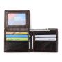 OEM185 Fashion Men Purse For Men Genuine Leather Wallet Card Holder Coin Pocket Business ID Credit Card Case Simple Short Wallet