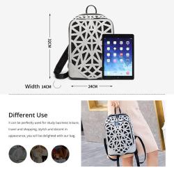 2021 LOVEVOOK geometric women backpack school bags  fashion hollow backpack for travel work school large backpack for ladies