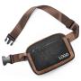 custom luxury designer outdoor crossbody mobile phone vegan pu leather fanny pack waist belt bag for women mens