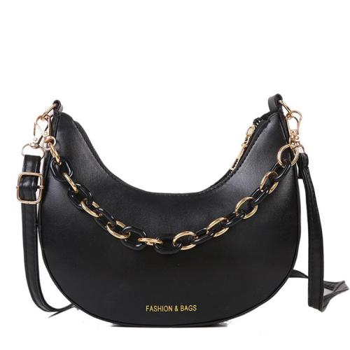 HR230 New Trend Fashionable Crossbody Ladies Bag PU Popular One Shoulder Portable Women's Bag Underarm Curved Moon Handheld Bag