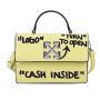 Fashion Female Women DIY Manual Square Handbags China Wholesale PU Womens Bags 2021 Printing words Long Strap Flap Handbag