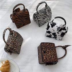 New Products Women's Handbag Fashion Popular One Shoulder Cross-body Bag Cute Animal Pattern Square Box Bag