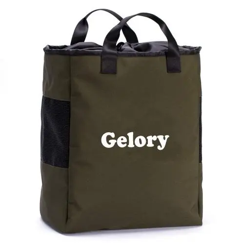 Gelory Eco-friendly Portable Waterproof Shoe Pouch Durable High Quality Custom Logo Golf Shoe Bags Hunting Mesh Shoe Boot Bag