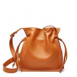 Fashion Style Bucket Crossbody Bag Real Cow Leather Tote Ladies Hand Bags