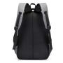 HR021-1 Unisex Solid Color Laptop Backpack Business Nylon College Shoulder Bag Portable Lightweight Universal Computer Schoolbag