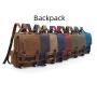 Hot Sale Casual Large Capacity canvas fabric backpack men shoulder back bag outdoor travel sling backpack for wholesale