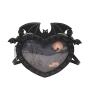 Custom cute ita bag with printing insert Gothic Dark Bat shape pin backpack Halloween Funny Pain bag