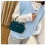 New Fashionable Silk Scarf  Handbag Chain One Shoulder PU Leather  Crossbody Bag Vintage Bags with Lock