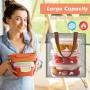 Gelory Custom Beach School Travel Portable Food Thermal Bags Reusable Lunch Picnic Work Delivery Tote Cooler Bag