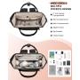 LOVEVOOK 15.6 17 inch Quilted Work Backpack for Teacher Nurse Large Capacity Office College Travel Laptop Backpack with USB Port