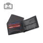 Custom size men leather wallet rfid blocking mens leather card wallet with coin purse