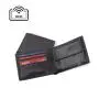 Custom size men leather wallet rfid blocking mens leather card wallet with coin purse