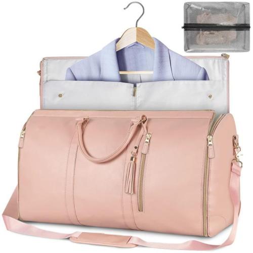 Customized Waterproof Duffel Large Travel Sport Bag Men Travel Weekend Garment Leather Duffle Bag Overnight Bags For Women
