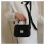 2024 new temperament small package design women's fashion single shoulder crossbody bag simple handbag small square bag