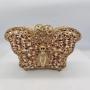 New luxury stone clutch bag butterfly inlaid with diamonds woman evening bags rhinestone bags purse
