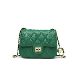 Wholesale 2024 Female Designer Pu Leather Ladies Fashion Women Quilted Chain Shoulder Mini Crossbody Flap Purses Handbags  Bags