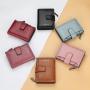 OEM064 New Brand Super Thin Small Credit Card Wallet Women's Leather Key Chain ID Card Holder Slim Wallet Ladies Mini Coin Purse