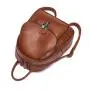2024 Custom Logo Oiled Waxed Genuine Leather Backpack Bag For Women Fashion Purse