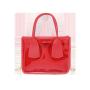 2024 New Transparent Jelly Mini Handbag Fashionable Female PVC Shoulder Crossbody Bag Chain Bag
