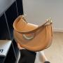 Semicircular Pure Tote Bolsos-Para-Mujeres- Underarm Bucket Bolsas Para Mujer Handbag Tote Bag Taschen