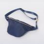 Low MOQ Stock Fanny Pack Custom Logo Printed Men Women Nylon Passport Cover National Buckle Strap Waist Bag
