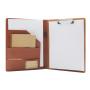 High quality leather file cover customized bill cover A4 size leather cover with logo