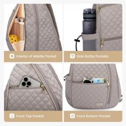 LOVEVOOK outdoor spring tennis sling bag high quality rich pocket pickleball paddles racket travel backpacks bags for women men