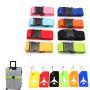 DC037 Fashion Portable Suitcase Belts With Name ID Card Adjustable Luggage Straps Custom Travel Luggage Belt Strap